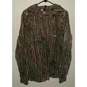 Vtg Shannon’s Bug Tamer Men’s XL Realtree Mesh Net Jacket W/ Face Mask USA